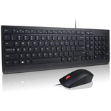 Lenovo Essential Wired Combo, Desktop-Set schwarz, DE-Layout, Membran