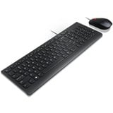 Lenovo Essential Wired Combo, Desktop-Set schwarz, DE-Layout, Membran
