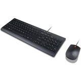 Lenovo Essential Wired Combo, Desktop-Set schwarz, DE-Layout, Membran