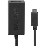 Lenovo USB Adapter, USB-C Stecker > DisplayPort 4K Buchse schwarz, 20cm