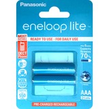 Panasonic eneloop lite AAA 550 mAh, Akku blau, 2 Stück
