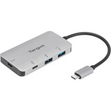 Targus USB-C Mult-Hub 2xUSB/-A und -C, USB-Hub silber