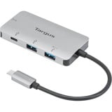Targus USB-C Mult-Hub 2xUSB/-A und -C, USB-Hub silber