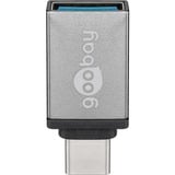 goobay USB 3.2 Gen 1 Adapter, USB-C Stecker > USB-A Buchse grau