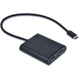 i-tec Adapter USB-C > Dual DisplayPort 4K schwarz