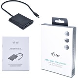 i-tec Adapter USB-C > Dual HDMI 4K schwarz
