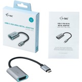 i-tec Adapter USB-C > Metal VGA 1.080p / 60Hz schwarz/silber