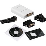 i-tec Display Adapter USB 3.0 > DVI + VGA + HDMI Advance TRIO weiß
