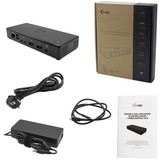 i-tec Thunderbolt3/USB-C Dual DisplayPort 4K Docking Station + Power Delivery 85W, Dockingstation schwarz
