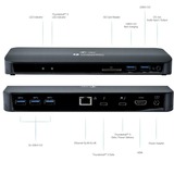 i-tec Thunderbolt 3 Dual 4K Docking Station, Dockingstation schwarz, USB-C, HDMI, Power Delivery, Klinke