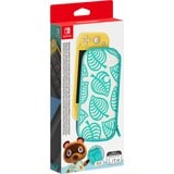 Nintendo Switch Lite -Tasche & -Schutzfolie weiß/grün, Animal Crossing: New Horizons-Edition