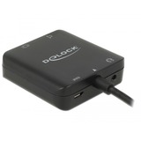 DeLOCK Adapter HDMI Stecker > HDMI + TOSLINK S/PDIF + 3,5mm Klinkenbuchse schwarz, Audio Extractor