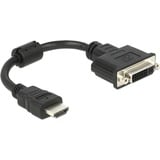 DeLOCK Adapter HDMI (Stecker)  > DVI 24+5 (Buchse) schwarz, 20 cm