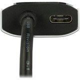 DeLOCK Adapter USB Type-C > VGA mit PD Funktion dunkelgrau, 20cm