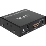 DeLOCK HDMI Stereo / 5.1 Kanal Audio Extractor 4K, Adapter schwarz