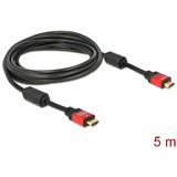 DeLOCK High Speed Kabel HDMI A (Stecker) > HDMI A (Stecker) schwarz, 5 Meter