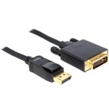 DeLOCK Kabel DisplayPort Stecker > DVI-D 24+1 Stecker schwarz, 3 Meter