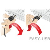 DeLOCK Kabel Easy USB 2.0 A > USB-B, 90° gewinkelt, li/re, Adapter schwarz, 50 cm