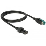 DeLOCK Kabel PoweredUSB 12V (Stecker) > 2x4 Pin (Stecker) schwarz, 1 Meter