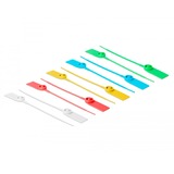 DeLOCK Kabelbinder mit Beschriftungsfeld L 180 x B 2,5 mm 10 Stück, farbig sortiert