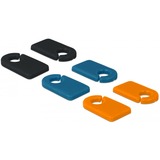 DeLOCK Kabelmarker Clip zum Selbstbeschriften Set, Kabelclip 6 Stück