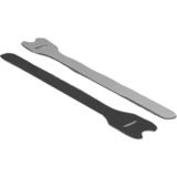DeLOCK Klett-Kabelbinder 18264 schwarz, 10 Stück