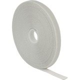 DeLOCK Klettband auf Rolle, 10 Meter x 13mm, Kabelbinder grau