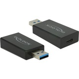 DeLOCK Konverter USB 3.1 Typ A Stecker > USB Typ C Buchse, Adapter schwarz