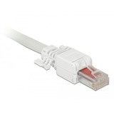 DeLOCK RJ-45 Stecker Cat.6 UTP, werkzeugfrei weiß, 2 Stück