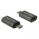 DeLOCK USB 2.0 Adapter, Micro-USB Stecker > USB-C Buchse anthrazit