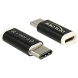DeLOCK USB 2.0 Adapter, USB-C Stecker > Micro-USB Buchse schwarz