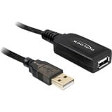 DeLOCK USB 2.0 Aktivverlängerungskabel, USB-A Stecker > USB-A Buchse schwarz, 20 Meter