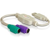 DeLOCK USB Adapter, 2x PS/2 Buchse > USB-A Stecker