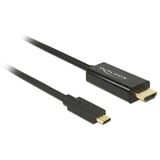 DeLOCK USB Adapterkabel, USB-C Stecker > HDMI 4K Stecker schwarz, 2 Meter