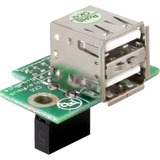 DeLOCK USB-Pinheader-Buchse auf 2x USB-2.0-Buchse, Adapter 