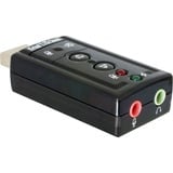 DeLOCK USB Sound Adapter 7.1 (61645), Soundkarte schwarz, Retail