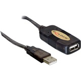 DeLOCK Verlängerungskabel USB-2.0 schwarz, 5 Meter