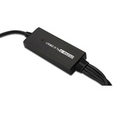 Digitus Adapter USB > 4x Seriell RS232 schwarz, 1,5 Meter