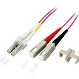 Good Connections LWL Kabel LC-SC Multi OM4 pink, 2 Meter
