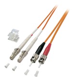 Good Connections LWL Kabel LC-ST Multi OM4 pink, 15 Meter