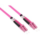 Good Connections Patchkabel LWL duplex OM4 (Multimode, 50/125) violett, 7,5 Meter