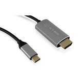 ICY BOX USB 3.2 Gen 1 Adapterkabel, USB-C Stecker > HDMI Stecker schwarz, 1,8 Meter