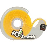 Patchsee ID-SCRATCH Pre-Cut, Kabelbinder gelb, 2 Meter Rolle, in Spenderbox
