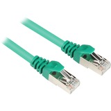 Sharkoon Patchkabel RJ45 Stecker > RJ45 Stecker CAT.6 S/FTP grün, 1,5 Meter