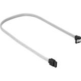 Sharkoon Sata III Kabel 90° sleeve weiß, 30 cm