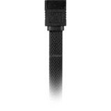Sharkoon Sata III Kabel 90° sleeve schwarz, 60 cm