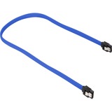 Sharkoon Sata III Kabel sleeve blau, 60 cm