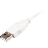 Sharkoon USB 2.0 Kabel, USB-A Stecker > Micro-USB Stecker weiß, 0,5 Meter