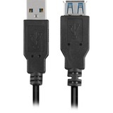 Sharkoon USB 3.2 Gen 1 Verlängerungskabel, USB-A Stecker > USB-A Buchse schwarz, 3 Meter