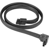 SilverStone CP08 90° SATA-III, Kabel schwarz, 50cm, Retail